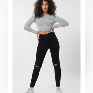Garage High-Rise Jeggings in Black